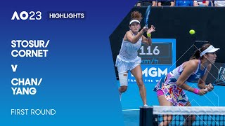 Stosur/Cornet v Chan/Yang Highlights | Australian Open 2023 First Round
