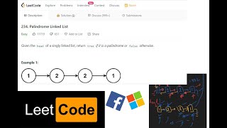 Palindrome Linked List Solution Recursion | LeetCode Top Interview Questions Series | Java