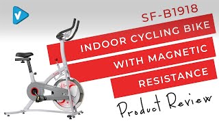 #SunnyHealthFitness Guide: Fitness Trainer Reviews Indoor Cycling Bike w/ Magnetic Resistance