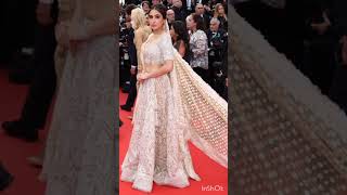 Sara Ali Khan(India) Cannes Film festival debut 2023 in Abu Jani and Sandeep Khosla lehenga