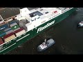 hybrydowa jednostka ro ro finnlines „finneco iii” w porcie gdynia