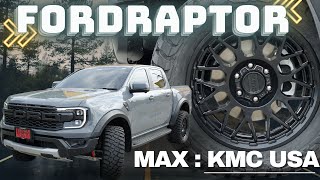 FORD RAPTOR l กับแม็กซ์ USA l KMC พร้อมยาง BF GOODRICH  KM3 l หล่อเท่ดุดันลงตัวงานติดตั้งเนียนๆ