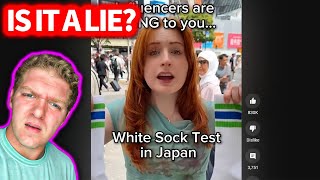 Walking in Japan Sock Test: Are Influencers Lying | a1saysome reaction