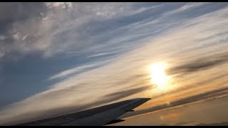 【飛行機の窓の外】広島空港→羽田空港