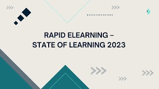 Rapid eLearning – State of Learning 2023