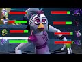 Top 5 SECURITY BREACH vs FNaF Fight Animations WITH Healthbars