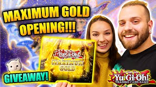 Yu-Gi-Oh! MAXIMUM GOLD DOUBLE DISPLAY OPENING!!! + GIVEAWAY! A GOLDEN SET INDEED! (GIVEAWAY WINNER!)