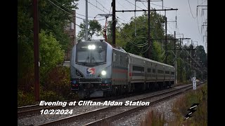 Evening Railfanning at Clifton-Aldan Station (10/2/2024)