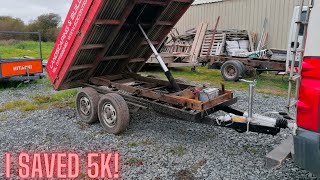 Homemade Dump trailer BUILD /Tipper trailer