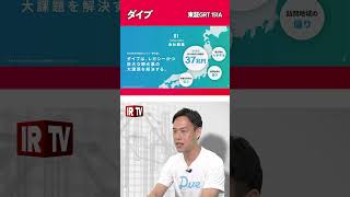 【IRTV 151A】ダイブ／売上高が第3四半期累計期間において前期比58.4%増で過去最高