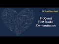 UC Love Data Week 2021: ProQuest TDM Studio Demonstration