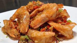 The chef teaches you the home-cooked practice of salt and pepper shrimp, the steps are detailed,