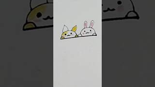 Easy cute drawing 😍🐱|#viral#shorts#drawing#youtubeshorts#trending#creative#shortvideo#shortsfeed