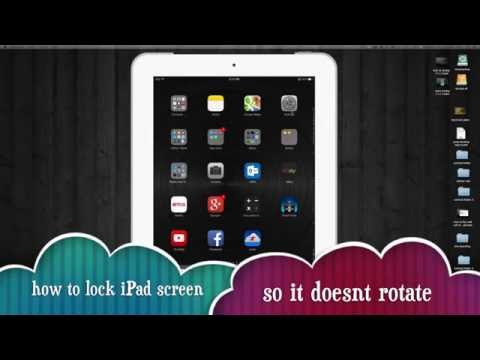 How to Lock Screen Rotation in iPad activate/deactivate How to Lock Screen Rotation in iPad activate/deactivate