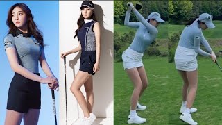 핑 모델포스 뿜뿜😍 8등신 지승은 프로의 환상적인 스윙!!!💯 아직까지 못 본사람은 없을듯~!??🥰 KLPGA pro swing motion