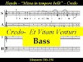 Haydn - Missa In Tempore Belli - Paukenmesse - 3d  Credo - Et Vitam Venturi - Bass