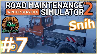 Sněhová mise: Sváteční pluhování?!? Road Maintenance Simulator 2 - Winter Services #7 CZ/SK