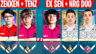 SEN DUO vs EX SEN + NRG DUO! SEN TenZ \u0026 SEN Zekken Vs Sinatraa, NRG Victor \u0026 NRG Crashies | VALORANT