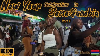 New Year Celebration in 🇬🇲  Senegambia Part 1 [ Nightlife In The Gambia]