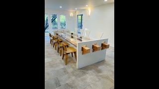 DIY Concrete, Wood and Glass Dining Room Table: Our Modern and Brutalist Kitchen Table