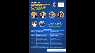 webinaire: Nouvelles opportunités professionnelles et formation basée sur les nouvelles technologies