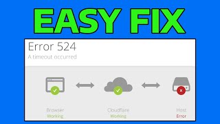 How To Fix A Timeout Occurred Error 524 in Windows