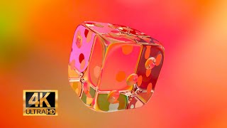 Colourful Dice  Background Video / 4K Free Motion Background