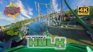 The incredible HULK Coaster onride POV front row ultra wide angle 4K POV Universal #rollercoaster