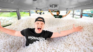I Filled My School Bus With Packing Peanuts