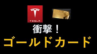 トランプ米ゴールドカードの衝撃！本当に５兆ドルの収入があるのか？テスラ株番外編