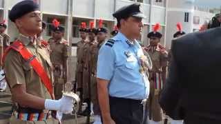 Sainik School Bijapur, AVM SK Parhi VSM, reviewing the guard of honour, 9 June 2014