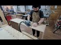 주먹장 홈바테이블 만들기 woodworking making hand cut mitred dovetails