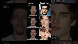 Easy face workout for men ✨🗿 #fashionstyle #jawline #shorts