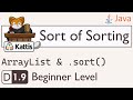 CP-1.010 Java Tutorial - Sorting an ArrayList