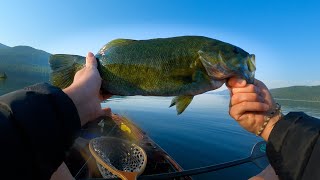 Topwater Fishing the CLEAREST PNW lake for Smallmouth Bass | Priest Lake