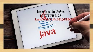 Interface in JAVA Lecture-25