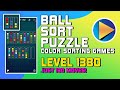 Ball Sort Puzzle - Color Sorting Games Level 1380 Walkthrough [130 Moves!]