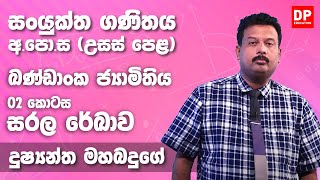 ඛණ්ඩාංක ජ්‍යාමිතිය (සරල රේඛාව - 02 කොටස) - උසස් පෙළ 12 ශ්‍රේණිය සංයුක්ත ගණිතය