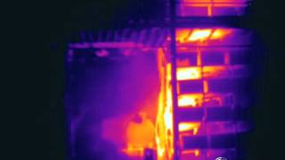 Deluge experiment - Propane jet-fire, IR