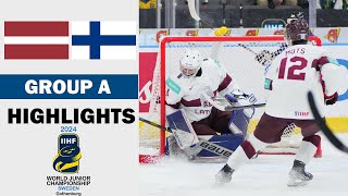 Finland vs Latvia Full Highlights | Group A | 2024 IIHF World Junior (12/29/2023)