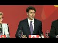 prime minister trudeau presents the pan canadian framework for clean growth and climate change