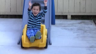 Step2 Extreme Coaster is too much fun for this little boy to handle.