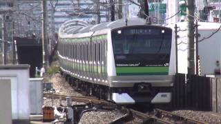 横浜線E233系H022編成　桜木町駅到着