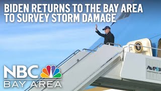 Biden Visits Storm-Battered California Coast