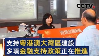 支持粤港澳大湾区建设 多项金融支持政策正在推进 | CCTV