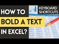 How to BOLD a text in Excel? (Keyboard Shortcut) | CTRL + B #bold #exceltutorial