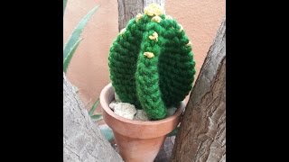 Tutorial de crochet/ganchillo, cactus facil de hacer.