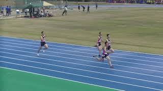 近江高校男子陸上競技部　びわスポ記録会　中川・杉本・髙倉・松原２００ｍ　2019.3.24