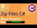 Create Zip Files - C# - Show Progress Bar In Console App - Part 2