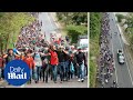 Let us in, Joe! Caravan of Honduran migrants surges towards the US border